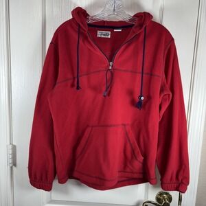 Starting Point Women's Fleece Pullover S Red EUC Cozy Warm Lightweight Activewea